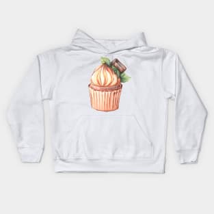 Chocolate Mint Cupcake Kids Hoodie